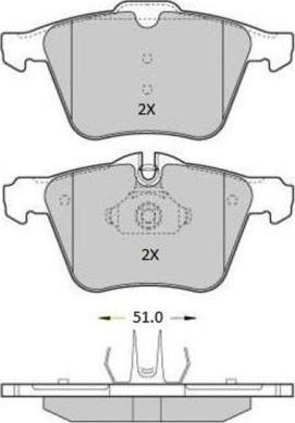 FREMAX FBP-1811 - Brake Pad Set, disc brake autospares.lv