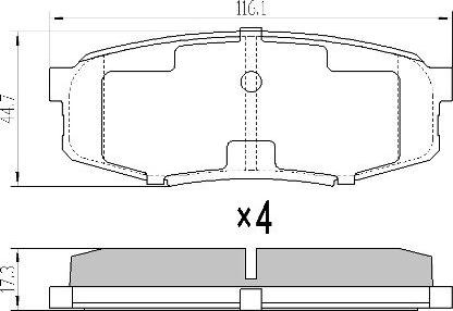 FREMAX FBP-1818 - Brake Pad Set, disc brake autospares.lv