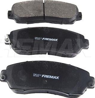 FREMAX FBP-1812 - Brake Pad Set, disc brake autospares.lv