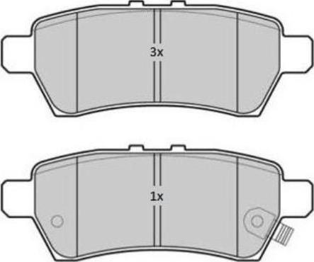 Triscan 414-1882 - Brake Pad Set, disc brake autospares.lv