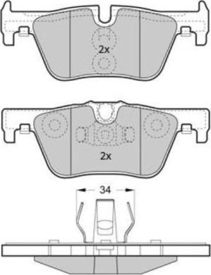 FREMAX FBP-1874 - Brake Pad Set, disc brake autospares.lv
