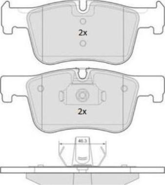 FREMAX FBP-1873 - Brake Pad Set, disc brake autospares.lv
