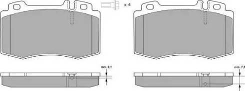 FREMAX FBP-1299-01 - Brake Pad Set, disc brake autospares.lv