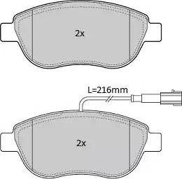 FREMAX FBP-1220 - Brake Pad Set, disc brake autospares.lv