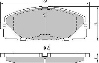 FREMAX FBP-1761 - Brake Pad Set, disc brake autospares.lv