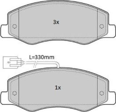 Akebono AN-7020K - Brake Pad Set, disc brake autospares.lv