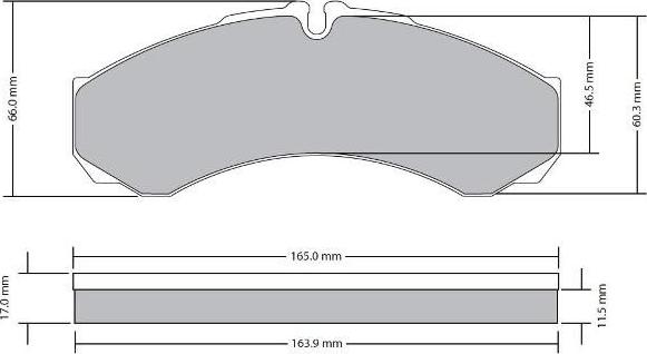 FREMAX FBP-1700 - Brake Pad Set, disc brake autospares.lv