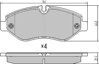 FREMAX FBP-1715 - Brake Pad Set, disc brake autospares.lv