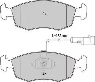 Samko 5SP691 - Brake Pad Set, disc brake autospares.lv