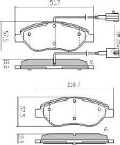 FREMAX FBP-1782 - Brake Pad Set, disc brake autospares.lv