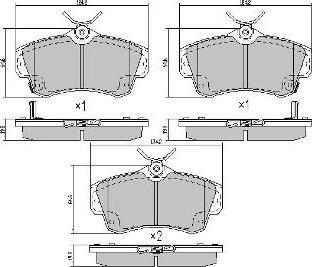 FREMAX FBP-1729 - Brake Pad Set, disc brake autospares.lv