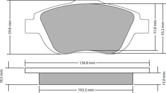 FREMAX FBP-1722 - Brake Pad Set, disc brake autospares.lv