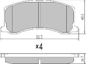 FREMAX FBP-1775 - Brake Pad Set, disc brake autospares.lv