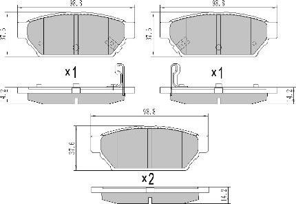 FREMAX FBP-1771 - Brake Pad Set, disc brake autospares.lv