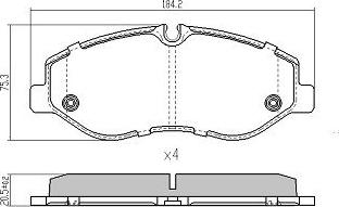 FREMAX FBP-2009 - Brake Pad Set, disc brake autospares.lv