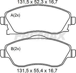 FREMAX FBP-2026 - Brake Pad Set, disc brake autospares.lv