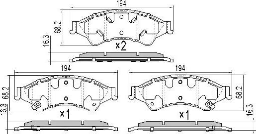 FREMAX FBP-2183 - Brake Pad Set, disc brake autospares.lv