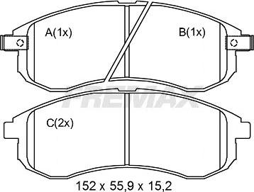 FREMAX FBP-2248 - Brake Pad Set, disc brake autospares.lv