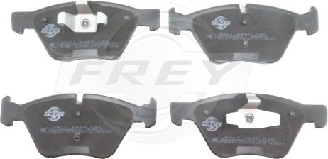 FREY 845506601 - Brake Pad Set, disc brake autospares.lv