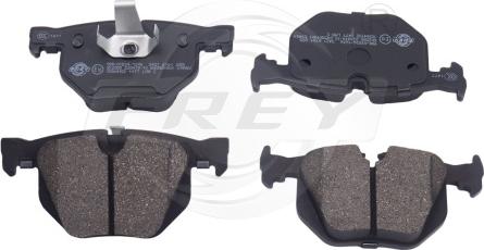 FREY 845501801 - Brake Pad Set, disc brake autospares.lv