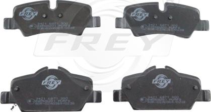 FREY 845526201 - Brake Pad Set, disc brake autospares.lv