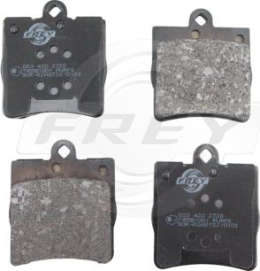 FREY 745501001 - Brake Pad Set, disc brake autospares.lv