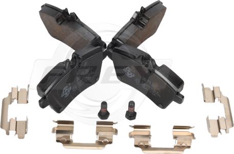 FREY 745513301 - Brake Pad Set, disc brake autospares.lv