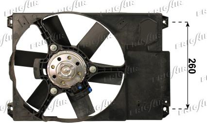 Frigair 0504.1195 - Fan, radiator autospares.lv