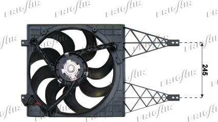 Frigair 0510.2026 - Fan, radiator autospares.lv