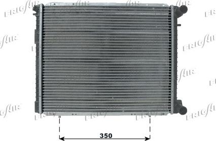 Frigair 0109.3046 - Radiator, engine cooling autospares.lv