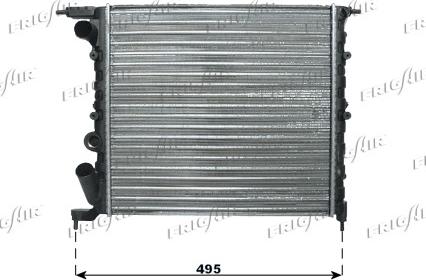 Frigair 0109.3054 - Radiator, engine cooling autospares.lv