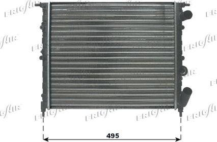 Frigair 0109.3055 - Radiator, engine cooling autospares.lv