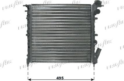 Frigair 0109.3056 - Radiator, engine cooling autospares.lv