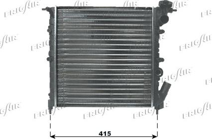 Frigair 0109.3051 - Radiator, engine cooling autospares.lv