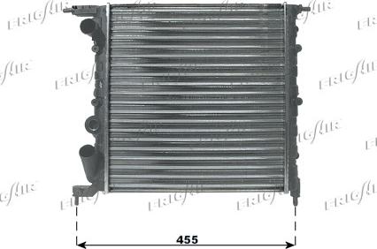 Frigair 0109.3053 - Radiator, engine cooling autospares.lv