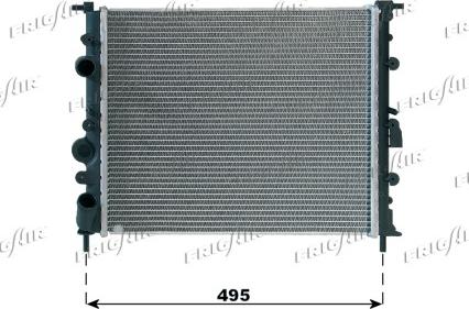 Frigair 0109.3080 - Radiator, engine cooling autospares.lv