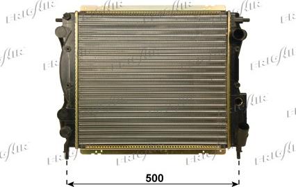 Frigair 0109.3119 - Radiator, engine cooling autospares.lv