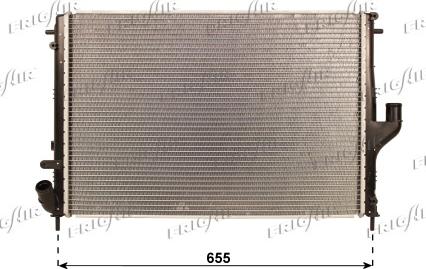 Frigair 0109.3115 - Radiator, engine cooling autospares.lv