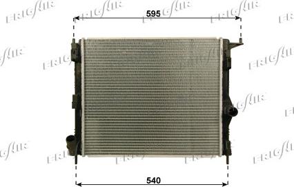 Frigair 0109.3116 - Radiator, engine cooling autospares.lv