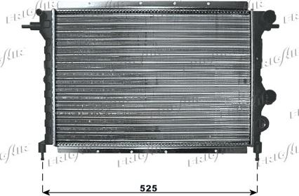 Frigair 0109.2047 - Radiator, engine cooling autospares.lv