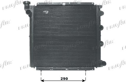 Frigair 0109.2025 - Radiator, engine cooling autospares.lv