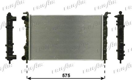 Frigair 0104.3091 - Radiator, engine cooling autospares.lv