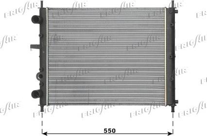 Frigair 0104.3093 - Radiator, engine cooling autospares.lv