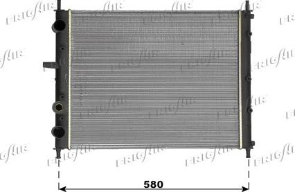 Frigair 0104.3097 - Radiator, engine cooling autospares.lv