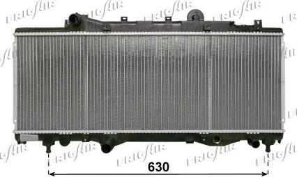 Frigair 0104.3000 - Radiator, engine cooling autospares.lv