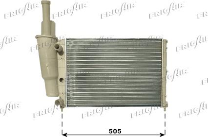 Frigair 0104.3001 - Radiator, engine cooling autospares.lv