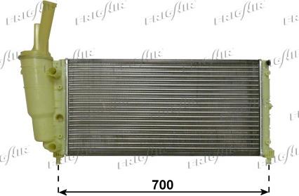 Frigair 0104.3007 - Radiator, engine cooling autospares.lv