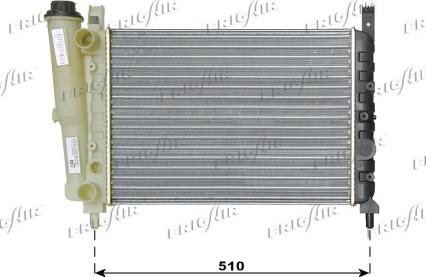 Frigair 0104.3016 - Radiator, engine cooling autospares.lv