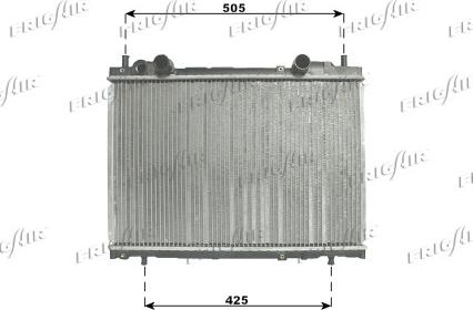 Frigair 0104.3086 - Radiator, engine cooling autospares.lv