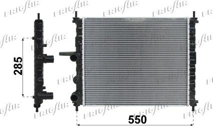 Frigair 0104.3088 - Radiator, engine cooling autospares.lv